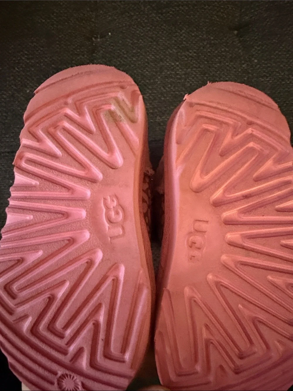 UGG Pink Glitter Leopard Kids Boots